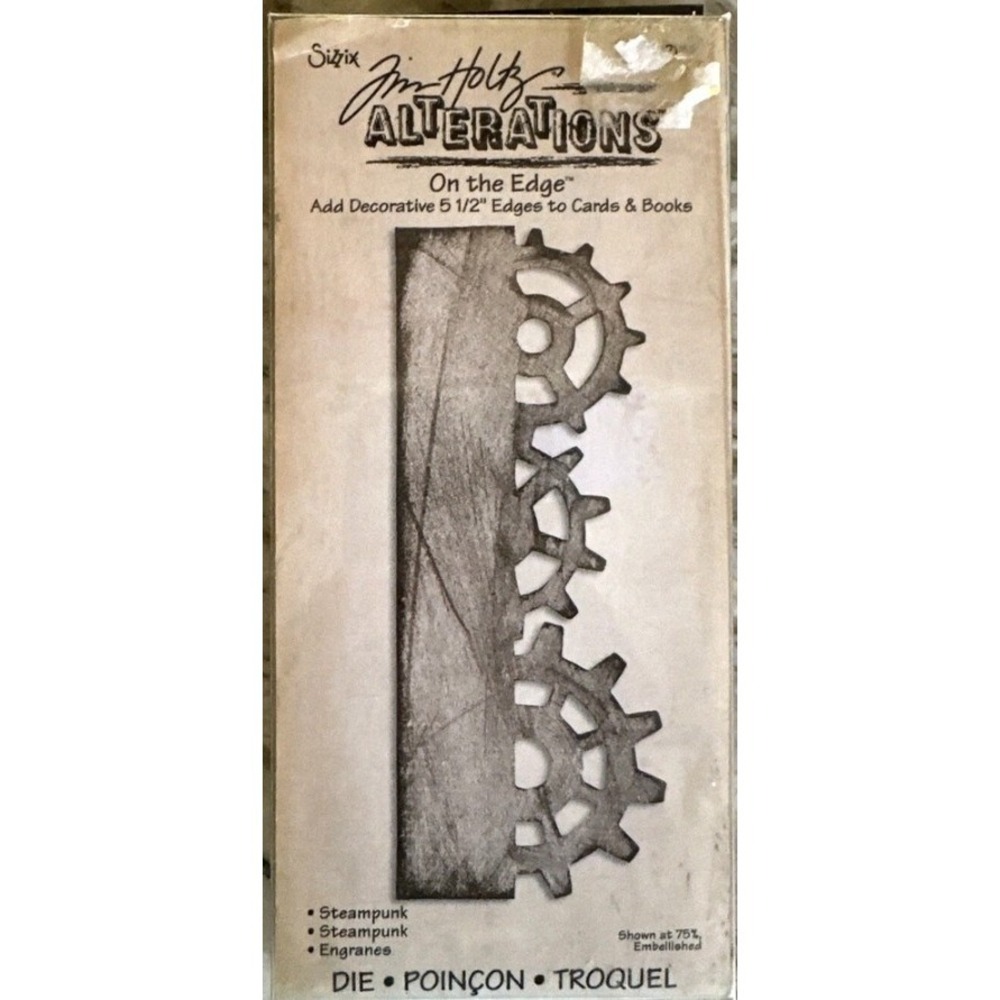 Sizzix Tim Holtz Alterations On the Edge Die Steampunk 657182 Missing Paper